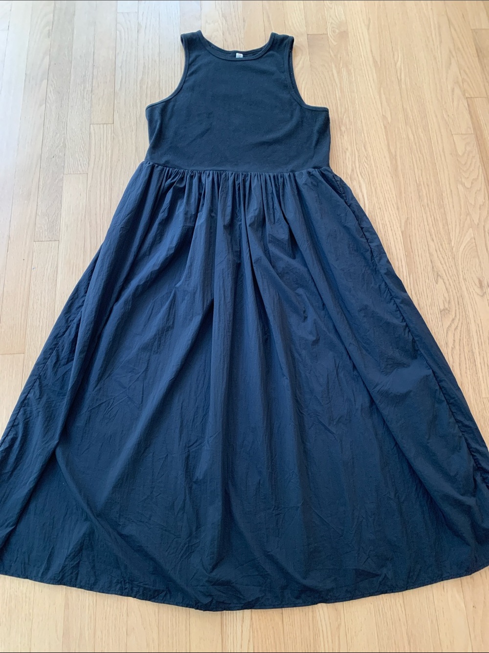 Anthropologie Daily Practice Sleeveless  Maxi Dress- Black XL